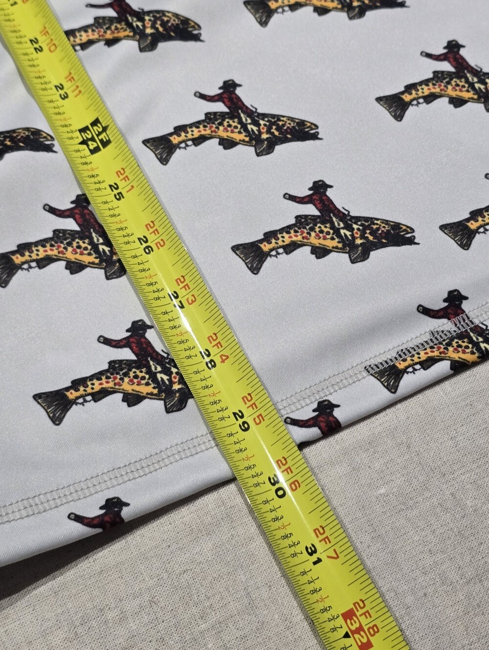 Trxstle Mens Sun Hoody Trout Fishing Shirt Size XXL - Picture 4 of 9